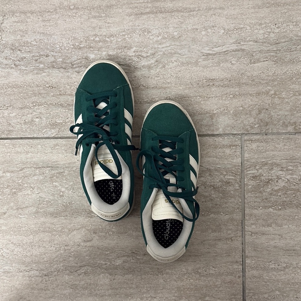 Adidas Green Sneakers Casual Sporty Low-Top